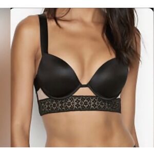 Victoria's Secret  Very Sexy  Push Up  Bra  Sz 32DD  Feminine Coquette witchy